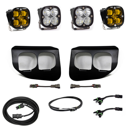 BAJA DESIGNS  Ford Super Duty (20-22) Fog LiLights FPK Baja Amber SAE/Pro DC Baja Designs w/Upfitter Baja Designs I 447737UP