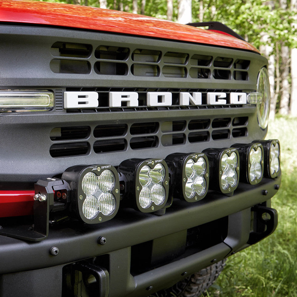 BAJA DESIGNS 6 X nkable Light Bar For 21-Up Ford Bronco Steel Bumper Mount Baja Designs I 447750