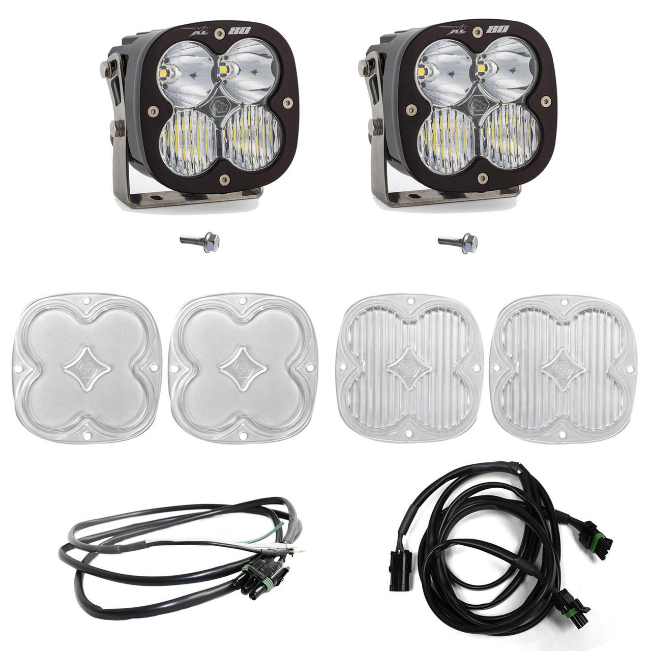 BAJA DESIGNS Bronco A Piller Light Kit 21-Up Ford Bronco XL80 D/C w/Upfitter Baja Designs I 447751UP