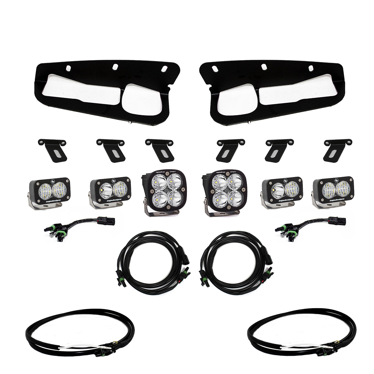 BAJA DESIGNS Bronco Fog Pocket Kit 21-Up Ford Bronco Sportsmen w/Upfitter Baja Designs I 447760UP