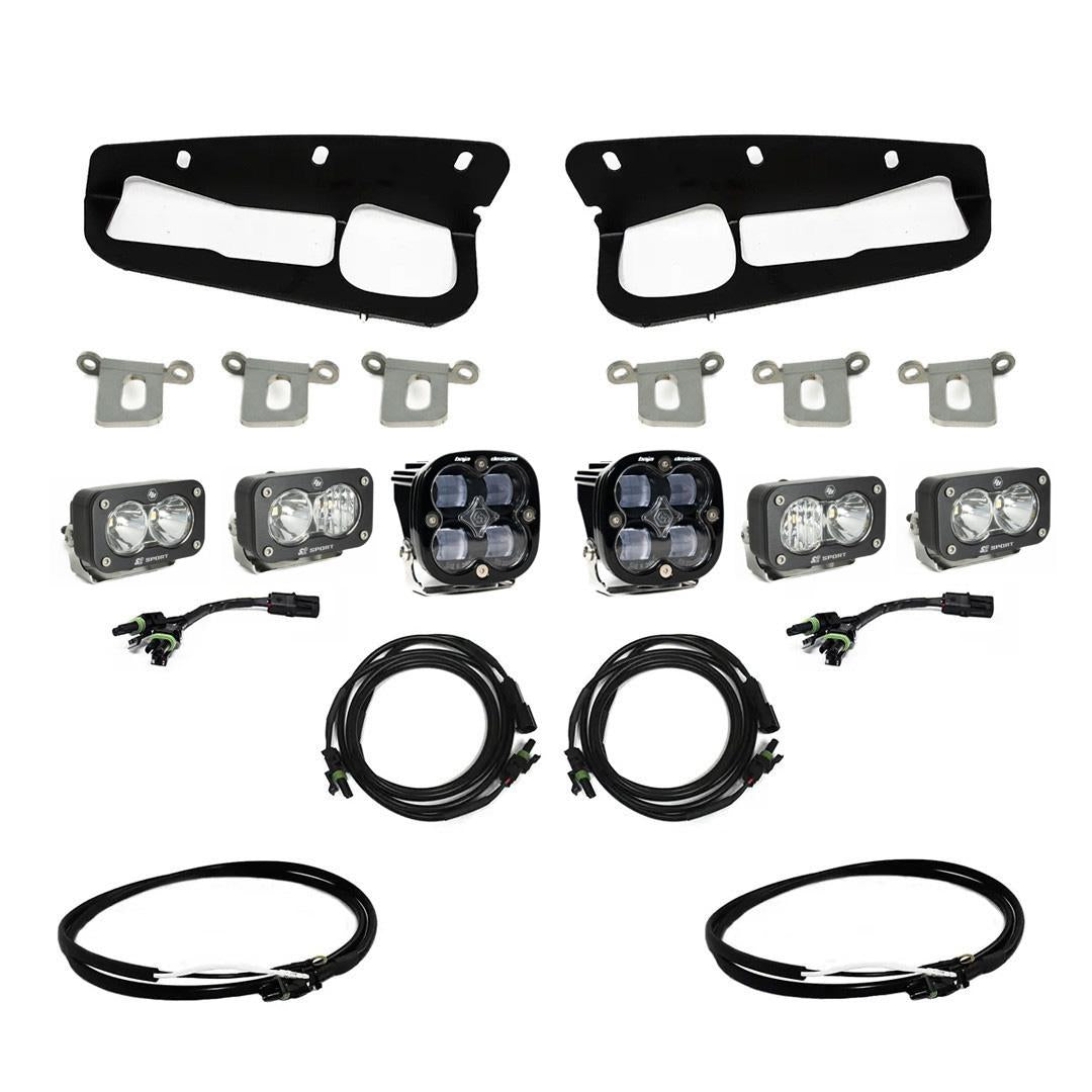 BAJA DESIGNS Bronco Clear SAE Fog Pocket Kit 21-Up Ford Bronco w/Upfitter Baja Designs I 447761UP