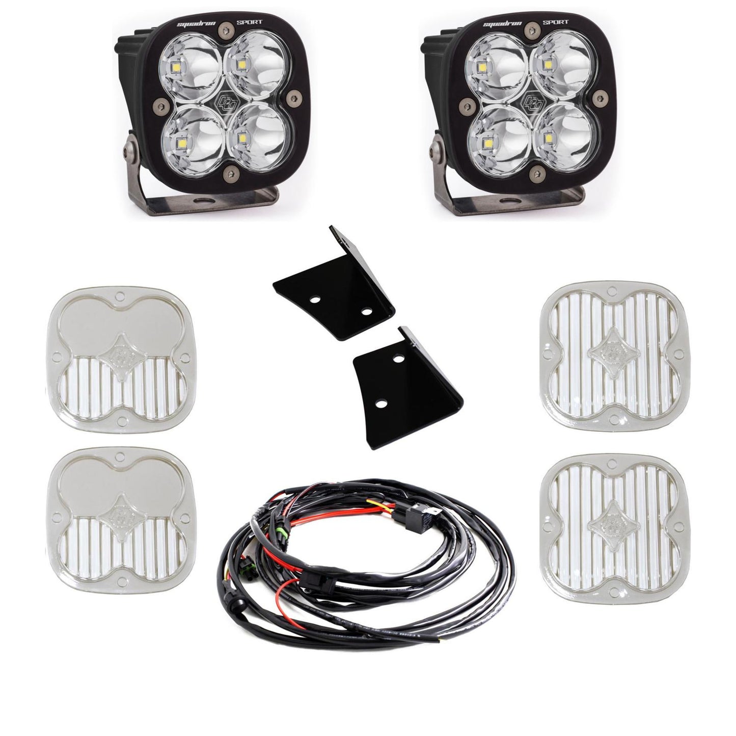 BAJA DESIGNS Jeep, JK Squadron Sport Spot A-Pillar Kit Baja Designs I 447796