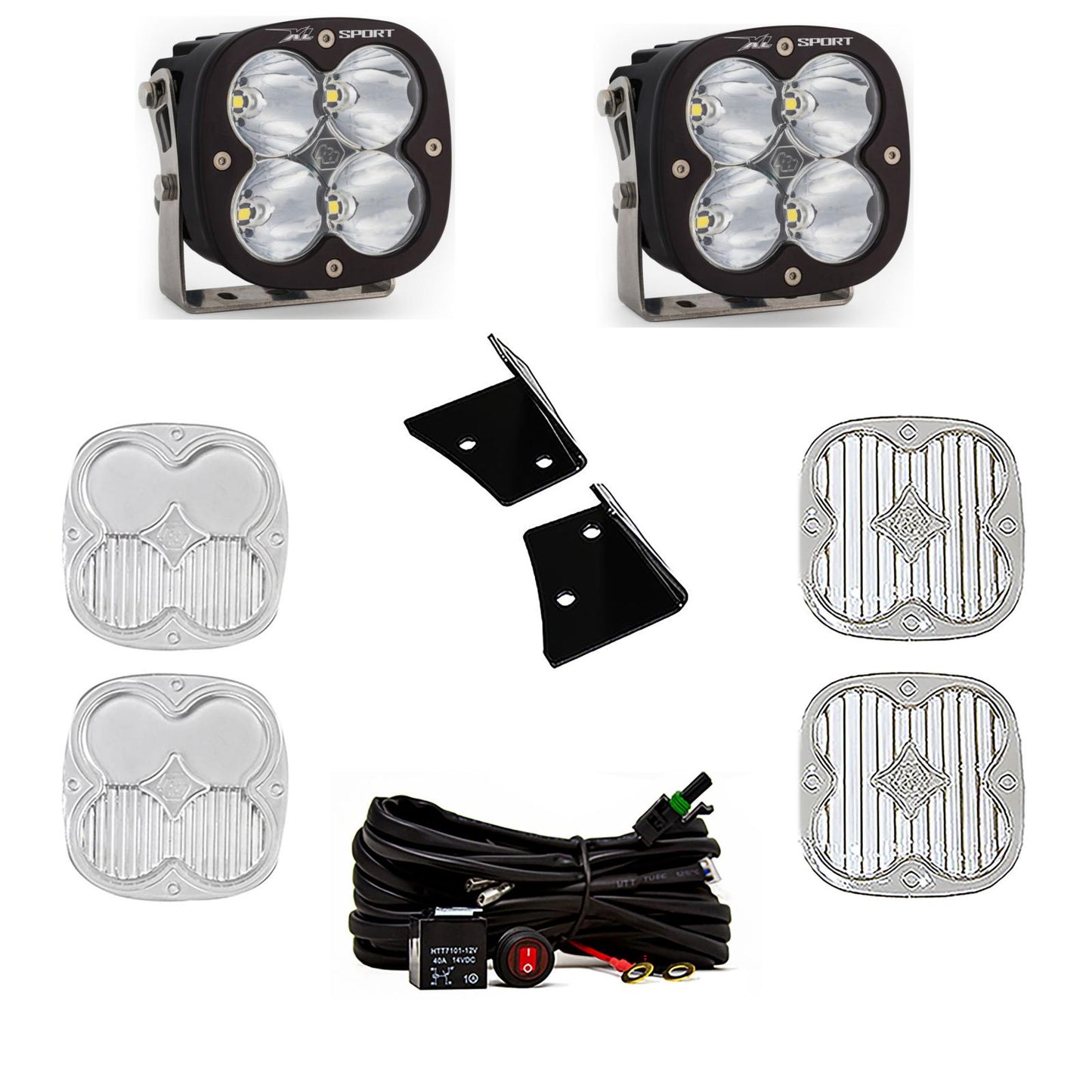 BAJA DESIGNS Jeep JK XL Sport Spot A-Pillar Kit Baja Designs I 447798