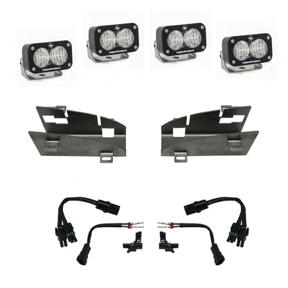 BAJA DESIGNS Dodge Ram Rebel/TRX (19-On) Dual S2 Fog Pocket Kit Baja Designs I 448024