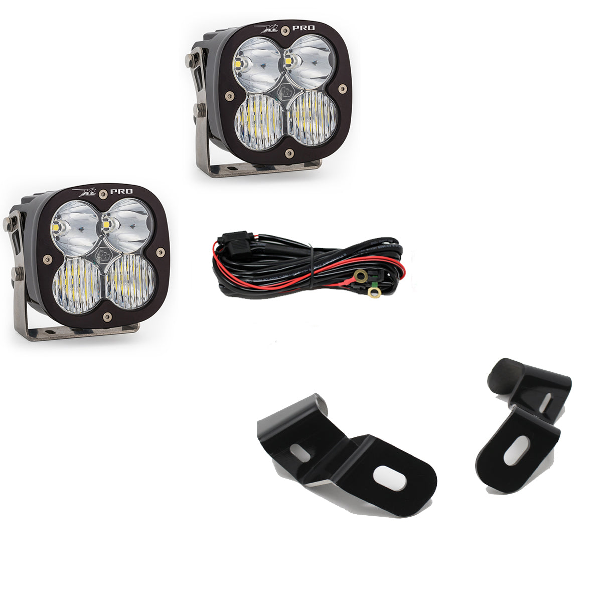 BAJA DESIGNS Dodge Ram LED Light Pods For Ram 2500/3500 19-On A-Pillar Kits XL Pro Driving Combo Baja Designs I 448037