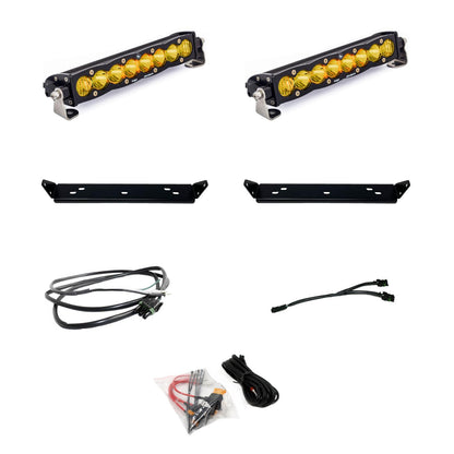 BAJA DESIGNS 10 Inch S8 D/C Baja Amber Behind Grill Kit fits 21-On Ford Raptor Baja Designs I 448066