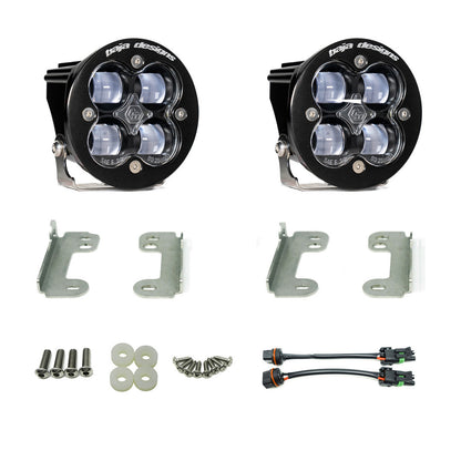 BAJA DESIGNS Jeep JK Squadron-R SAE Fog Pocket Light Kit OE Bumper (Clear)-Jeep 2007-09 Wrangler JK Baja Designs I 448142