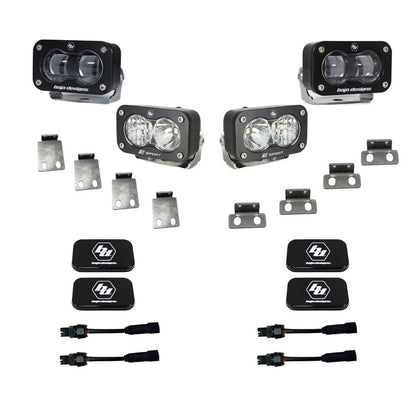 BAJA DESIGNS S2 SAE/S2 Clear Sport Fog Pocket Kit Fits 21-On Ford Raptor Baja Designs I 448180