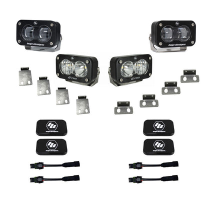 BAJA DESIGNS S2 SAE/S2 Clear Pro Fog Pocket Kit Fits 21-On Ford Raptor Baja Designs I 448182
