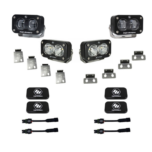 BAJA DESIGNS S2 SAE/S2 Clear Pro Fog Pocket Kit Fits 21-On Ford Raptor Baja Designs I 448182