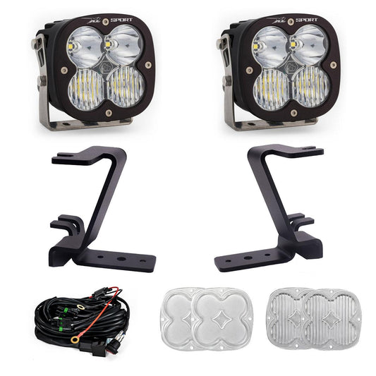 BAJA DESIGNS XL Sport A-Pillar Kit 2023-On Ford F-250/350 Super Duty Driving/Combo Clear Toggle Wiring I 448210