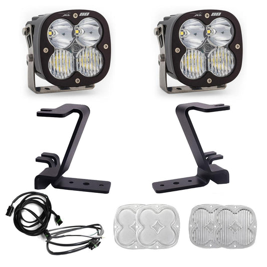 BAJA DESIGNS XL80 A-Pillar Kit 23-On Ford F-250/350 Super Duty Driving/Combo Clear Upfitter Wiring I 448212UP