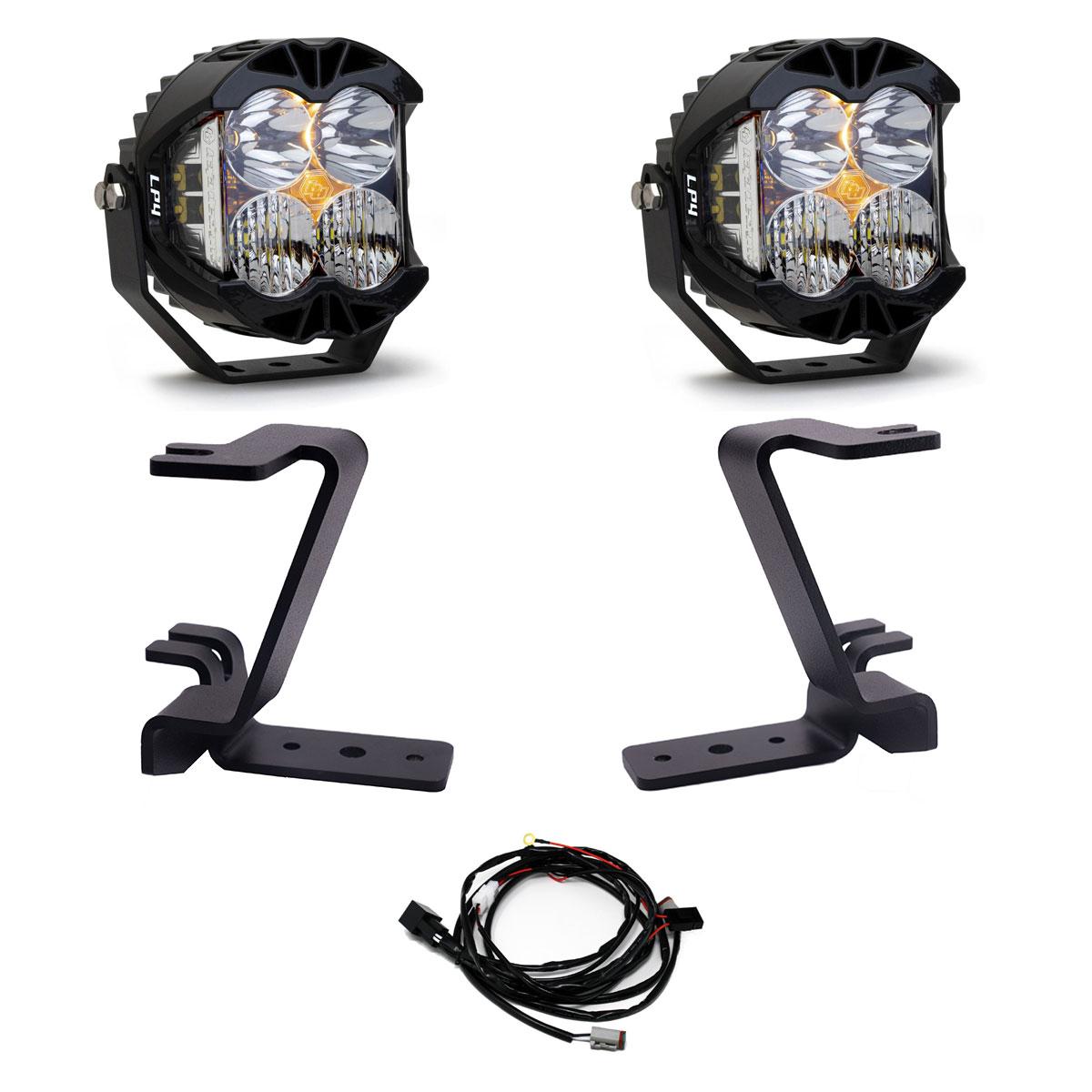 BAJA DESIGNS LP4 A-Pillar Kit 2023-On Ford F-250/350 Super Duty Driving/Combo Clear Toggle Wiring I 448213