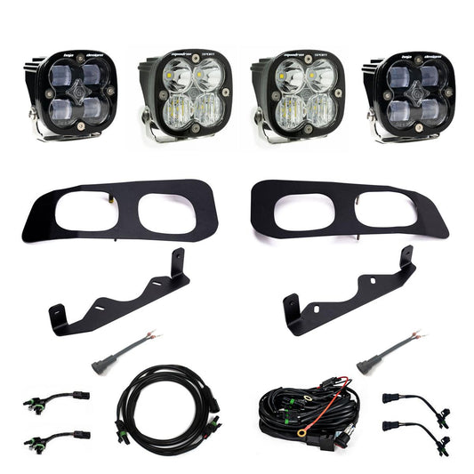 BAJA DESIGNS Squadron SAE/Sport Fog Pocket Kit 23-On Ford F-250/350 Super Duty SAE Fog Clear Toggle Wiring I 448225