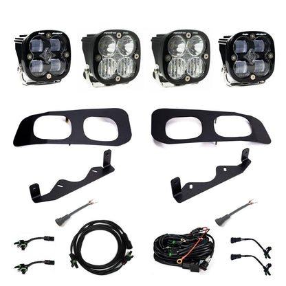BAJA DESIGNS Squadron SAE/Pro Fog Pocket Kit 2023-On Ford F-250/350 Super Duty SAE Fog Clear Toggle Wiring I 448227