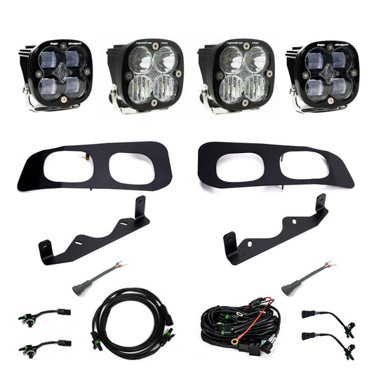 BAJA DESIGNS Squadron SAE/Pro Fog Pocket Kit 2023-On Ford F-250/350 Super Duty SAE Fog Clear Toggle Wiring I 448227
