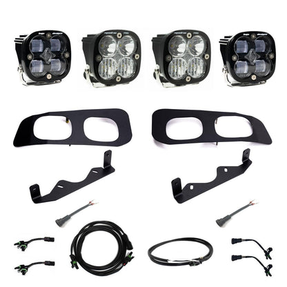 BAJA DESIGNS Squadron SAE/Pro Fog Pocket Kit 23-On Ford F-250/350 Super Duty SAE Fog Clear Upfitter Wiring I 448227UP