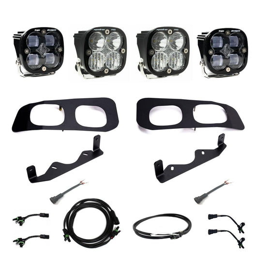 BAJA DESIGNS Squadron SAE/Pro Fog Pocket Kit 23-On Ford F-250/350 Super Duty SAE Fog Clear Upfitter Wiring I 448227UP