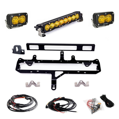 BAJA DESIGNS Toyota S8 10 Inch Light Bar S2 Pro Grille Conversion Light Kit 2024-On Toyota Tacoma Baja Amber Baja Designs I 448263