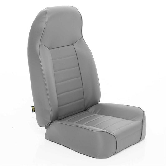 Smittybilt Standard Bucket Seat Denim Gray No Drilling Installation Front I 44911