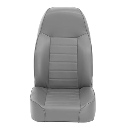 Smittybilt Standard Bucket Seat Denim Gray No Drilling Installation Front I 44911