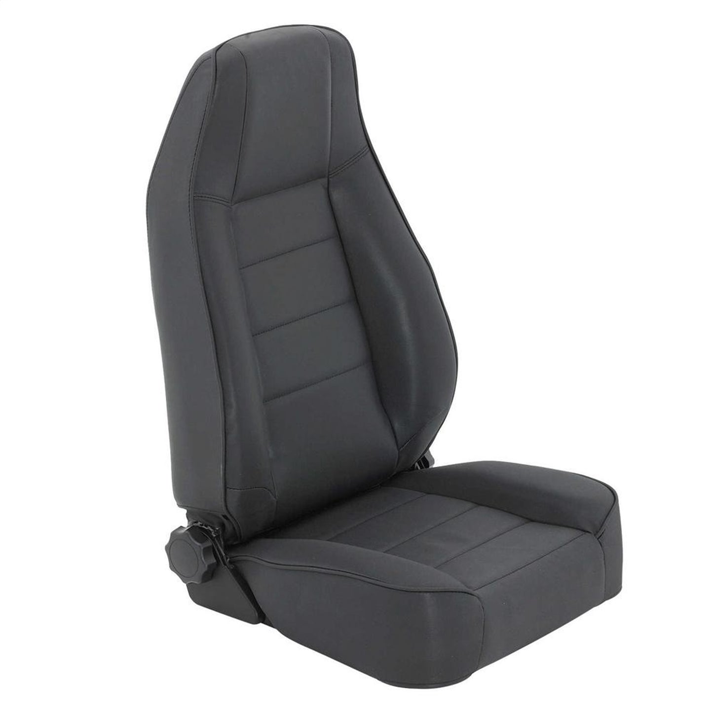 Smittybilt Factory Style Replacement Seat Denim Black No Drilling Installation Front I 45015