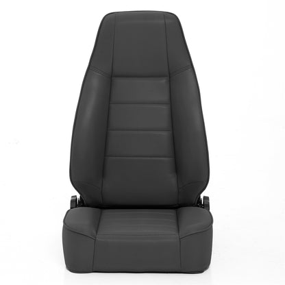 Smittybilt Factory Style Replacement Seat Denim Black No Drilling Installation Front I 45015