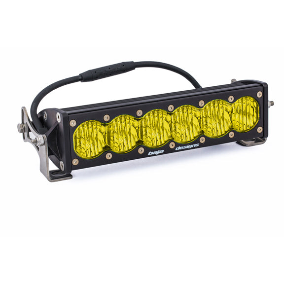 BAJA DESIGNS 10 Inch LED Light Bar Baja Amber Lens Wide Driving OnX6 Baja Designs I 451014