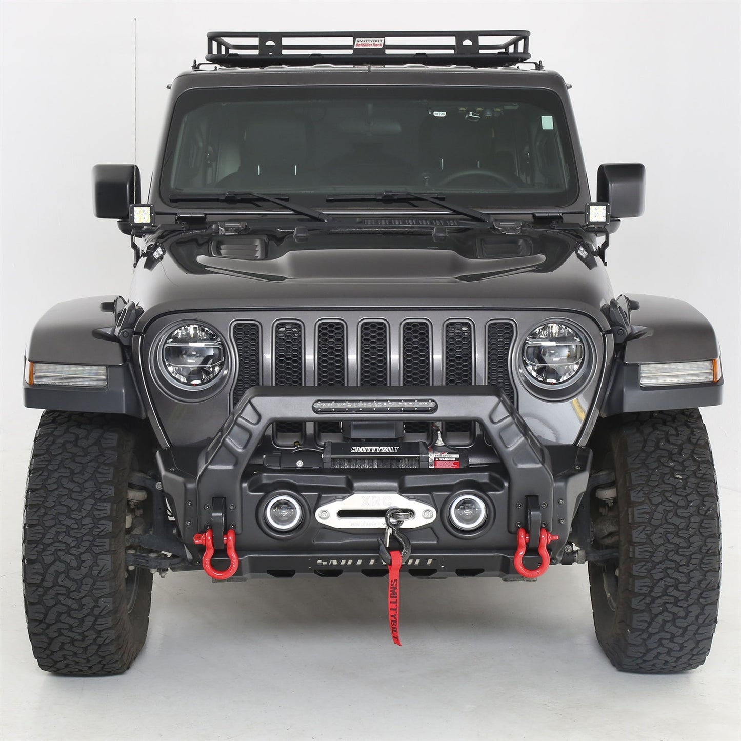 Smittybilt Defender Roof Rack 4.5 x 4.5 x 4 in Black I 45454JL