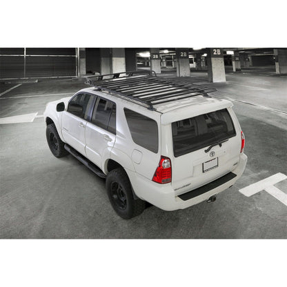 Smittybilt Defender Roof Rack 4.5 ft. x 5 ft. 1 pc. Platform Style Textured Black Powdercoat Requires Vehicle-Specific Mounting Kit I 45555