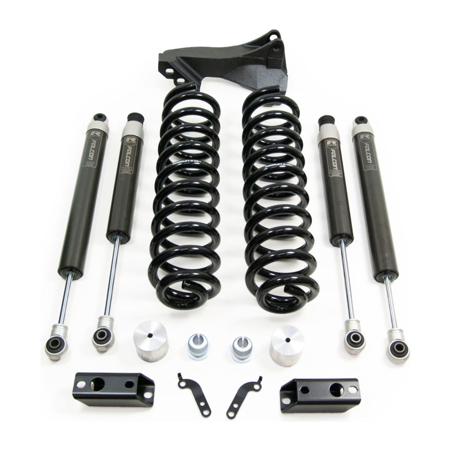 ReadyLIFT 2.5'' Coil Spring Front Lift Kit with Falcon 1.1 Monotube Front and Rear Shocks and Front Track Bar Bracket (F250/F350 Diesel ) 46-27240