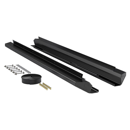TeraFlex | 07-18 Wrangler JK 4 Door RockGuard Aluminum Rock Slider Kit Powder Coat TeraFlex | 4637310