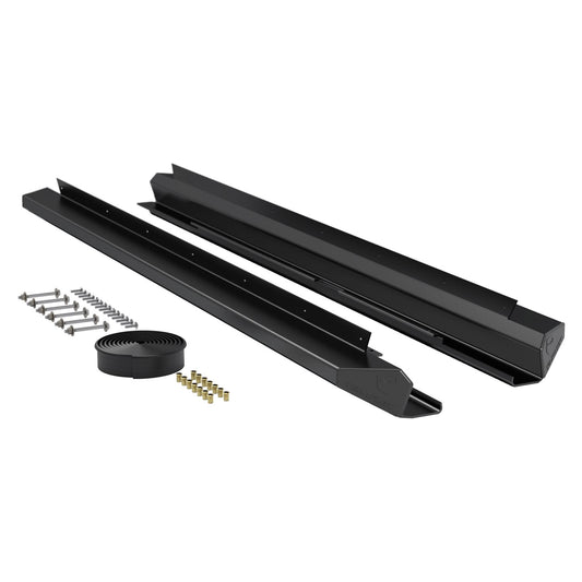 TeraFlex | 07-18 Wrangler JK 4 Door RockGuard Aluminum Rock Slider Kit Powder Coat TeraFlex | 4637310