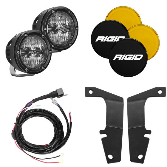 RIGID INDUSTRIES | 2010-2020 Toyota 4Runner A-Pillar Light Kit, Includes 4 Inch 360-Series Drive RIGID Industries | 46704