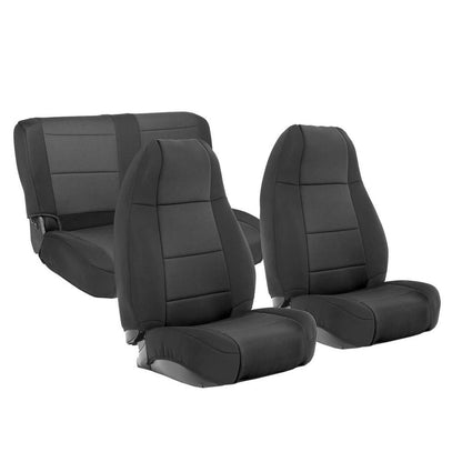 Smittybilt Neoprene Seat Cover Black/Black Front/Rear I 471001