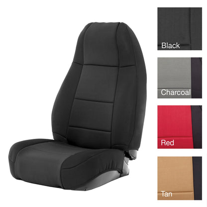 Smittybilt Neoprene Seat Cover Black/Black Front/Rear I 471001