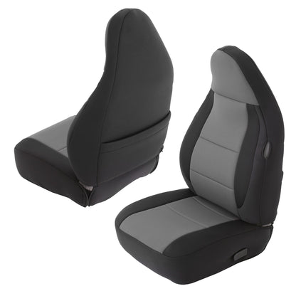 Smittybilt Neoprene Seat Cover Black/Charcoal Front/Rear I 471222