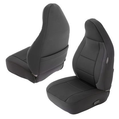 Smittybilt Neoprene Seat Cover Black/Black Front/Rear I 471301