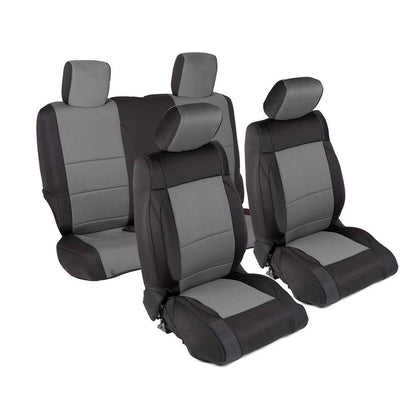 Smittybilt Neoprene Seat Cover Black/Charcoal Front/Rear No Tools Required I 471422