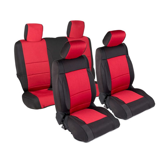 Smittybilt Neoprene Seat Cover Black/Red Front/Rear I 471530