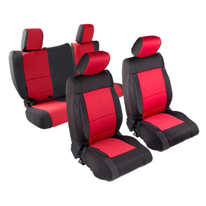 Smittybilt Neoprene Seat Cover Black/Red Rear/Front I 471830