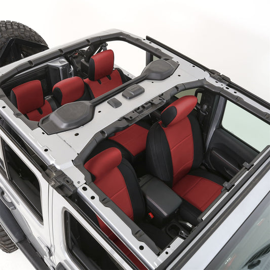Smittybilt Neoprene Seat Cover Front and Rear GEN 1 Red I 472130