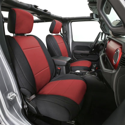 Smittybilt Neoprene Seat Cover Front and Rear GEN 1 Red I 472130