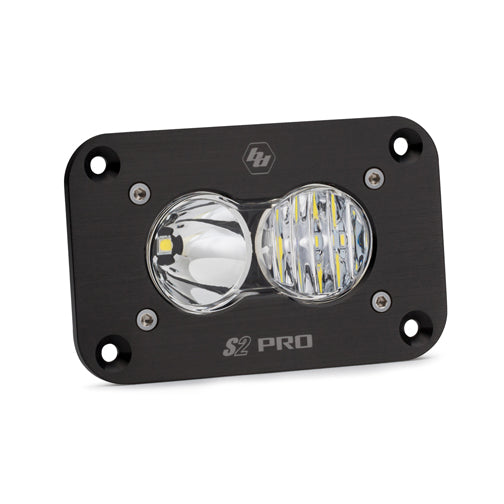 BAJA DESIGNS LED Work Light Flush Mount Clear Lens Driving Combo Pattern S2 Pro Baja Designs I 481003