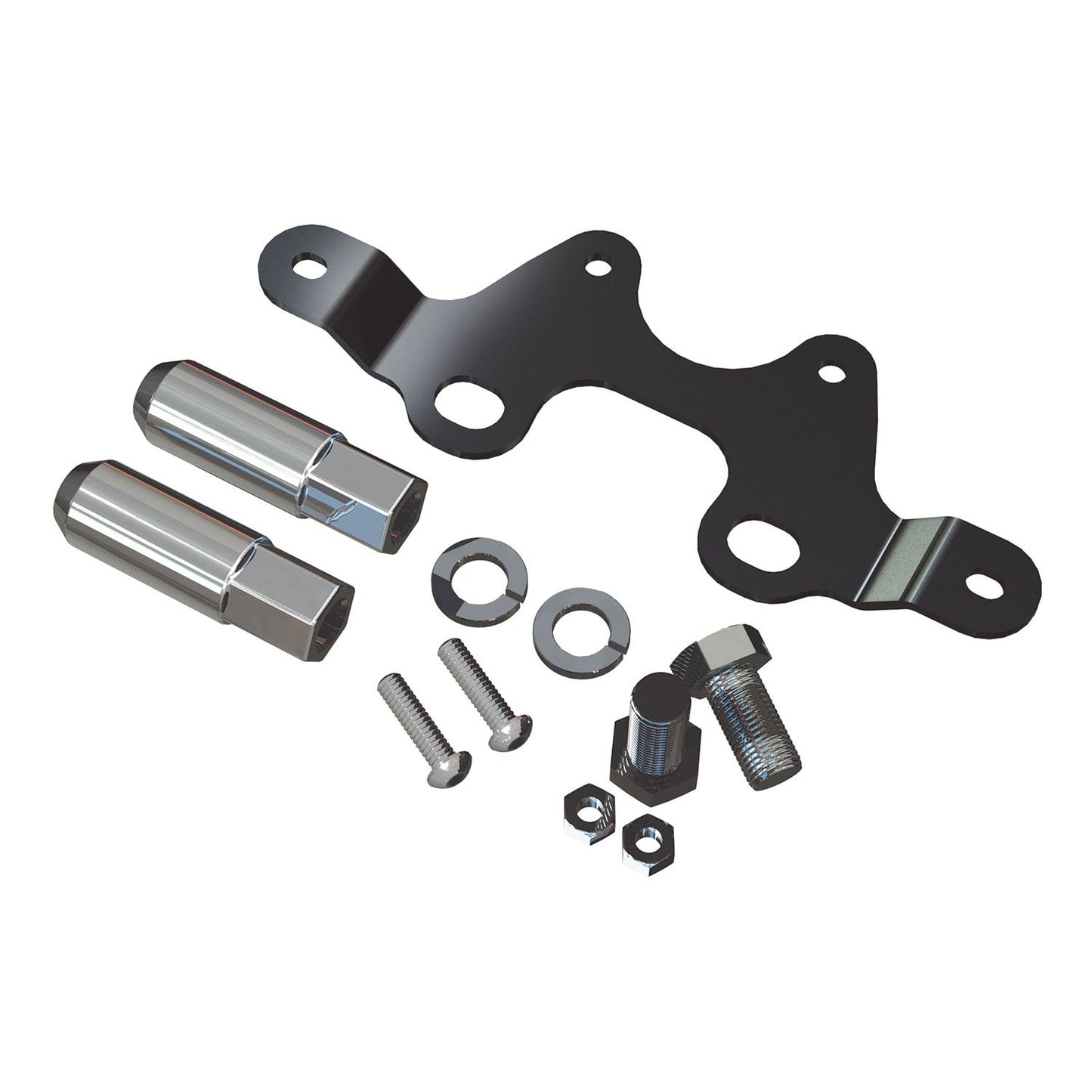 TeraFlex | 07-18 Wrangler JK Alpha License Plate & 3rd Brake Light Mount Kit w/ Lug Nuts TeraFlex | 4838162