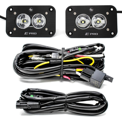 BAJA DESIGNS Flush Mount LED Light Pod Kit Work/Scene Pattern Pair S2 Pro Baja Designs I 487808