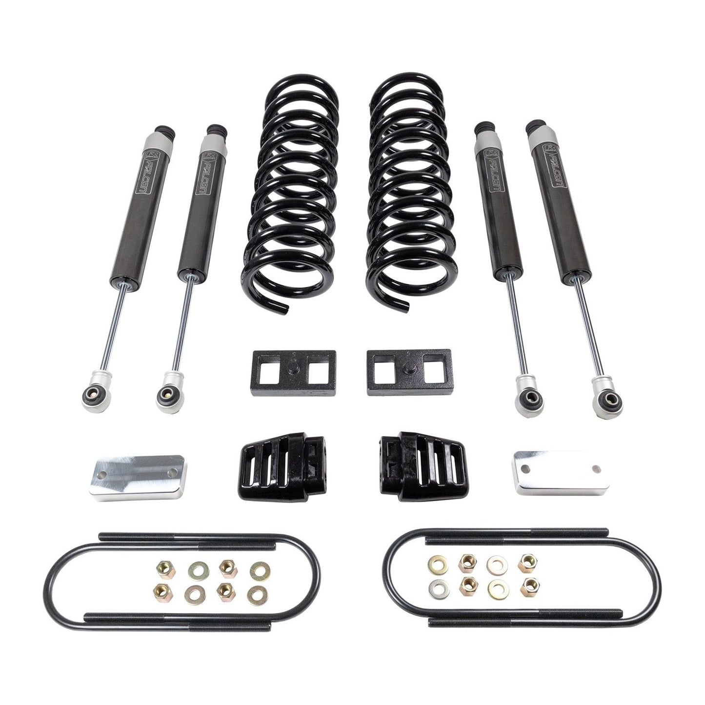 ReadyLIFT 3'' coil lift kit - front coils and rear blocks, radius arm drop brackets, Falcon shocks (3500) 49-19330