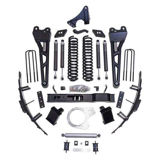 ReadyLIFT 8.5'' Lift Kit with Falcon Shocks, Dual Steering Stabilizer, and Tubular Radius Arms (F250/F350 Diesel ) 49-27851
