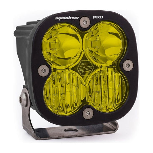 BAJA DESIGNS LED Light Pod Black Baja Amber Lens Driving/Combo Pattern Squadron Pro Baja Designs I 490013