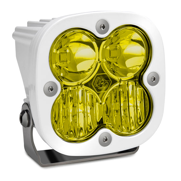 BAJA DESIGNS LED Light Pod White Baja Amber Lens Driving/Combo Pattern Squadron Pro Baja Designs I 490013WT